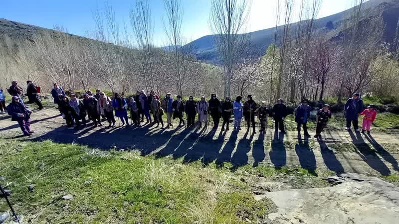 برگزاری همایش کوهپیمایی بانوان ورزشهای همگانی شهر جهانی سفال به ارتفاعات دره مرادبیگ همدان مناسبت هفته سلامت