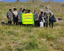 صعود بانوان ورزشکار هیئت ورزشهای همگانی شهر لالجین به ارتفاعات الوند به مناسبت گرامیداشت آزادسازی خرمشهر و شهادت رئیس جمهور شهید و شهیدان والامقام خدمت