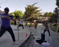 اجرای تمرینات روزانه گروه ورزشی ره پویان الوند هیئت ورزشهای همگانی شهرستان همدان