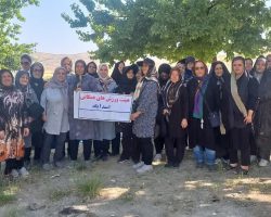 پیاده‌روی بانوان ورزشکار هیئت ورزش‌های همگانی شهرستان اسداباد به مناسبت روز جهانی محیط زیست