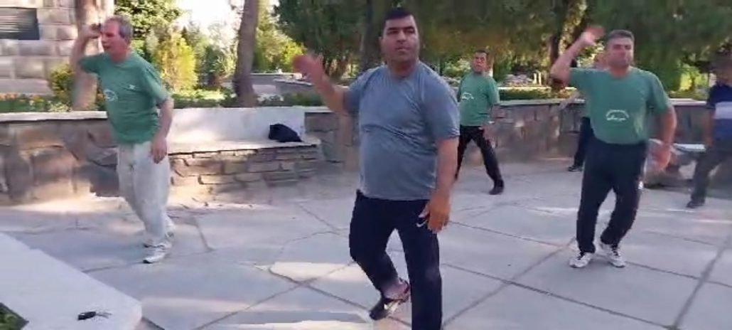 ورزش صبحگاهی توسط گروه ورزشی نماد تمدن هیئت ورزش‌های همگانی شهرستان همدان