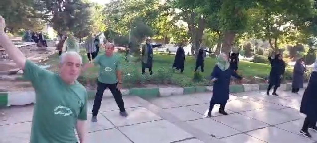 ورزش صبحگاهی توسط گروه ورزشی نماد تمدن هیئت ورزش‌های همگانی شهرستان همدان