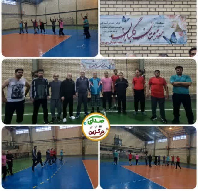 اجرای حرکات ورزشی در صبح یک روز برفی زیبا و شاد توسط ورزشکاران هیئت ورزش‌های همگانی شهرستان درگزین