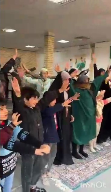مراسم به مناسبت دهه فجر ونیمه شعبان به مربیگری خانم زندی وخانم چهاردولی