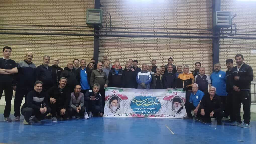جشن دهه فجر انقلاب اسلامی، ایستگاه صبحگاهی هیئت ورزش‌های همگانی شهر جهانی لالجین