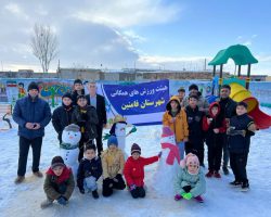 برگزاری جشنواره آدم برفی در روستای سناج شهرستان فامنین به مناسبت گرامیداشت دهه مبارک فجر و به همت هیات ورزش‌های همگانی، شورای اسلامی و دهیار روستای‌ سناج فامنین