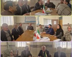 برگزاری جلسه اداره ورزش و جوانان درگزین و هیئت ورزشهای همگانی شهرستان درگزین به مناسبت ایام الله دهه فجر
