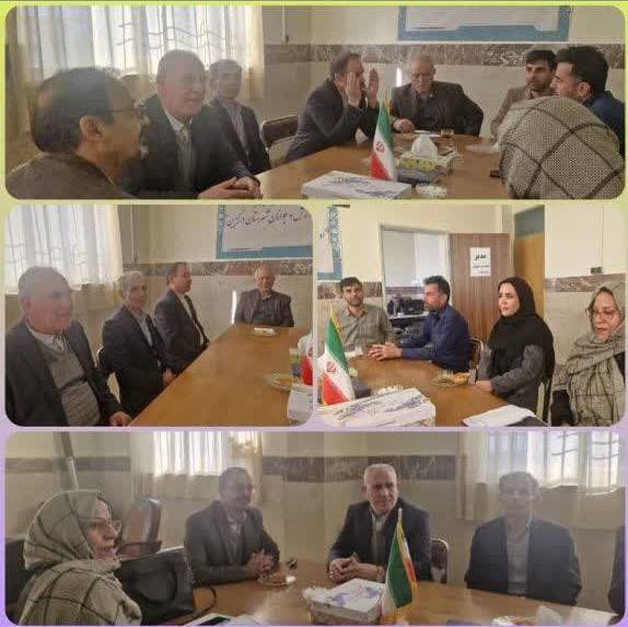برگزاری جلسه اداره ورزش و جوانان درگزین و هیئت ورزشهای همگانی شهرستان درگزین به مناسبت ایام الله دهه فجر
