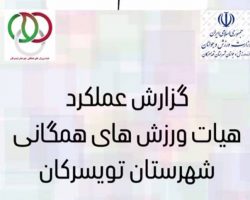 عملکرد هیئت ورزش‌های همگانی شهرستان تویسرکان در سال 1403