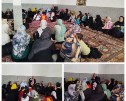 حضور سرپرست هیئت ورزشهای همگانی شهرستان درگزین در جمع بانوان روستای بهکندان