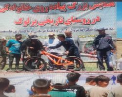 برگزاری همایش پیادهروی خانوادگی به مناسبت گرامیداشت ولادت امام رضا (ع) و دهه کرامت در روستای پرلوک شهرستان بهار