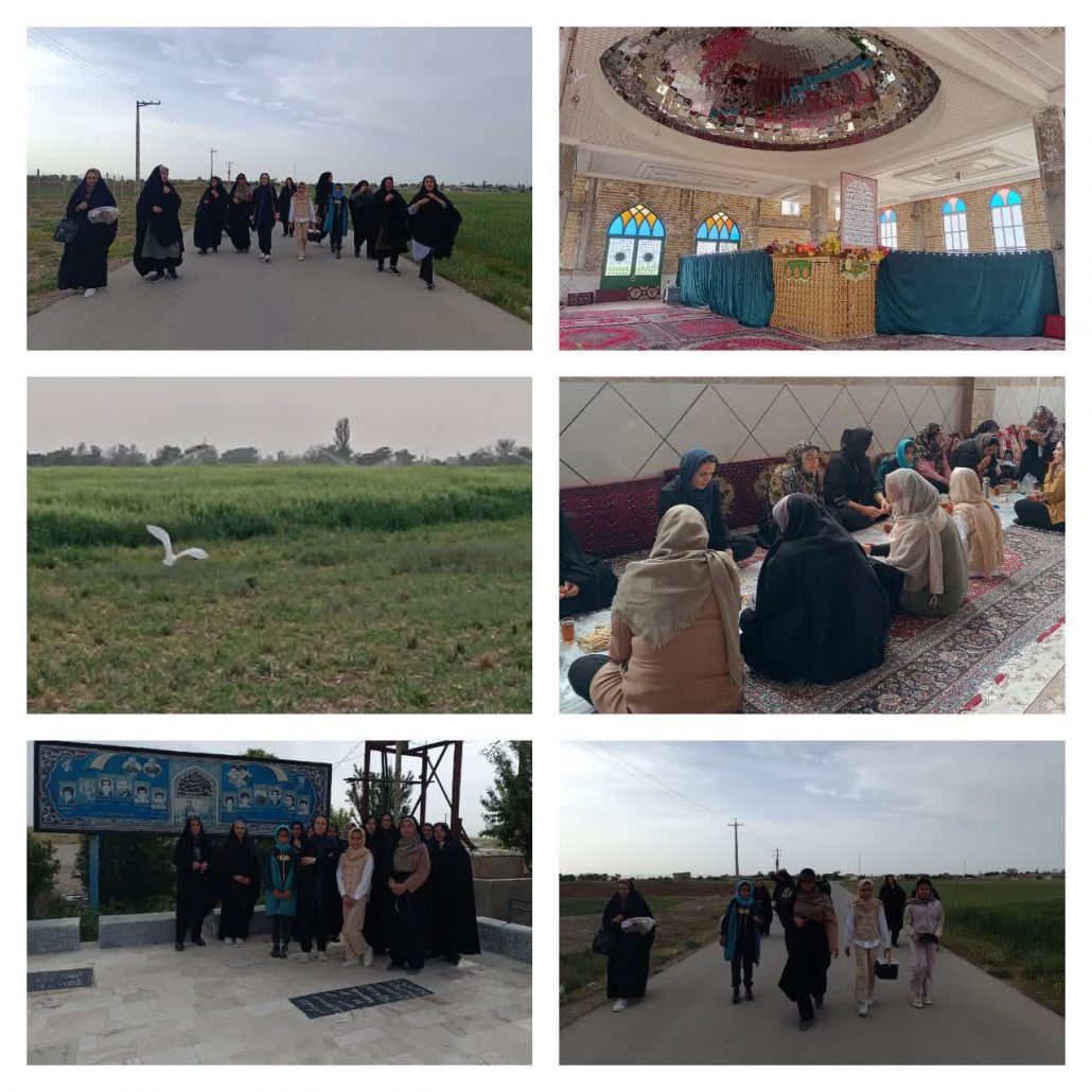 برنامه صبحگاهی گروه ورزشی بانوان با نشاط روستای نیر شامل پیاده‌روی، غبارروبی مزار شهدا و زیارت و صبحانه در بارگاه امامزاده قاسم به مناسبت هفته جمعیت با شعار «همه برای ایران جوان» به همت هیئت ورزشهای همگانی شهرستان درگزین