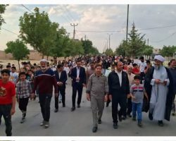 برگزاری همایش پیادهروی خانوادگی به مناسبت عید سعید غدیر در بخش سردرود از توابع شهرستان رزن