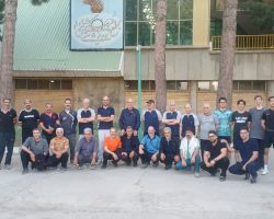 اجرای ورزش صبحگاهی ورزشکاران هیئت ورزشهای همگانی شهرستان نهاوند در استادیوم ورزشی مهندس علیمرادیان